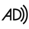 Ícone de acessibilidade: audiodescrição 