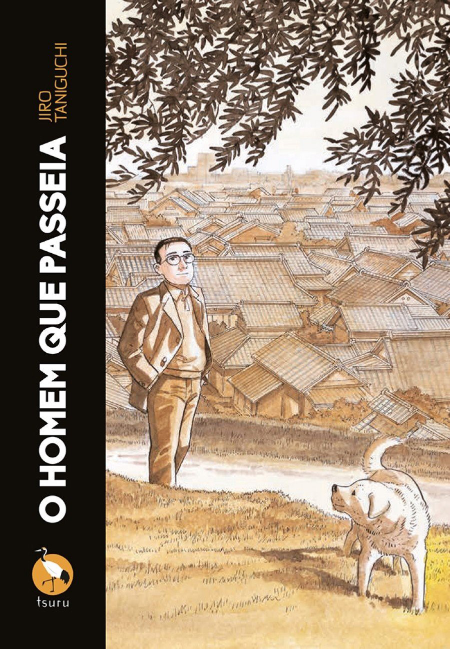 Capa do livro 'O Homem que Passeia', de Jiro Taniguchi