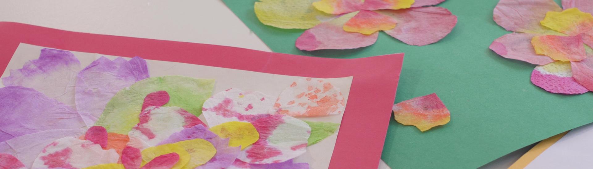 Oficina Composição com Pétalas de Papel