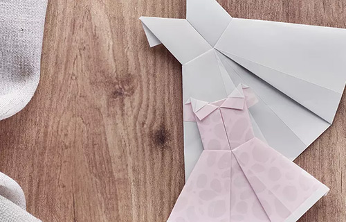  Oficina infantil // roupas de origami