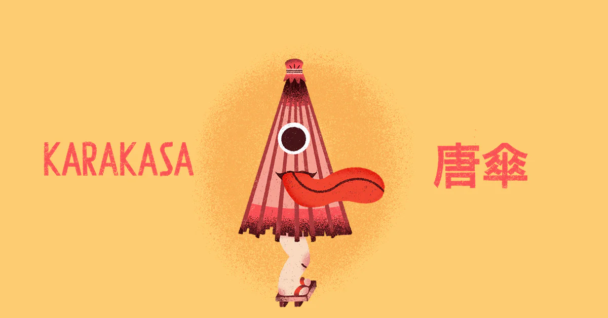 Yokai | Karakasa: O Velho Guarda-Chuva que se Movimenta aos Pulos