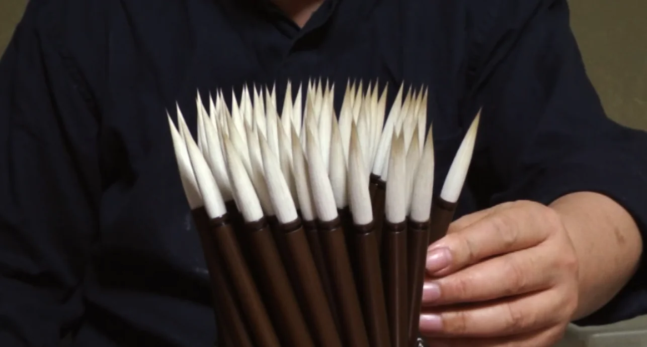 A Fabricação dos Pincéis de Caligrafia Japonesa
