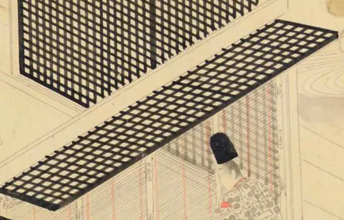  Por entre paredes, portas, janelas e frestas na pintura japonesa