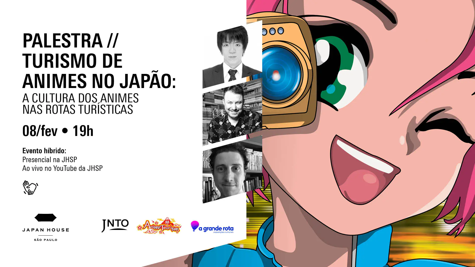 Palestra //  Turismo de Animes no Japão: A cultura dos animes nas rotas turísticas