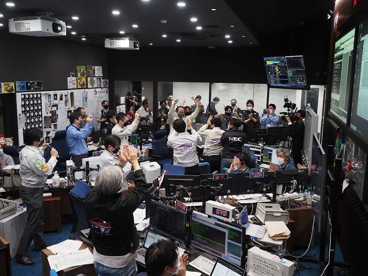 Confirming the success of the Hayabusa2