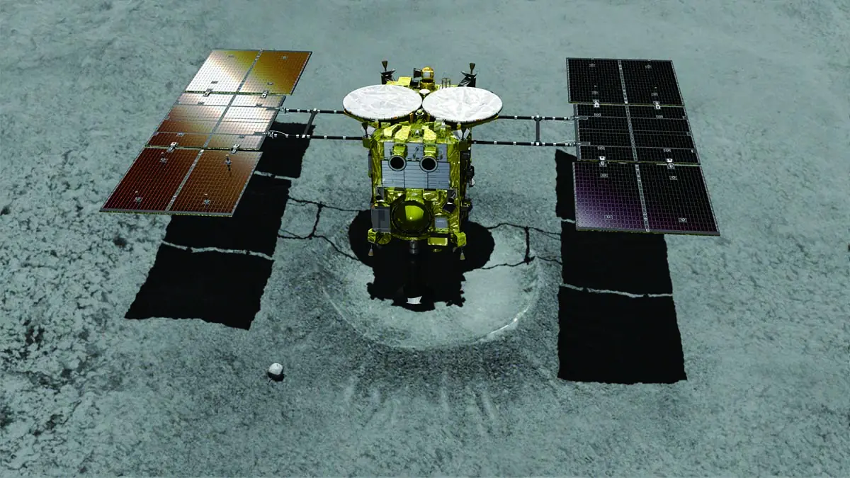 Hayabusa2-Touchdown at Crater